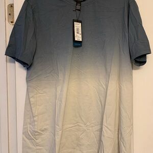 Men's Kenneth Cole Blue and White Gradient T-Shirt